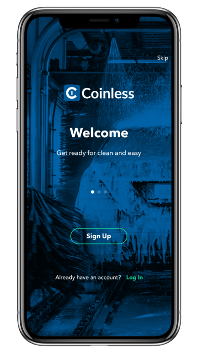 Coinless Smartphone App Screenshot